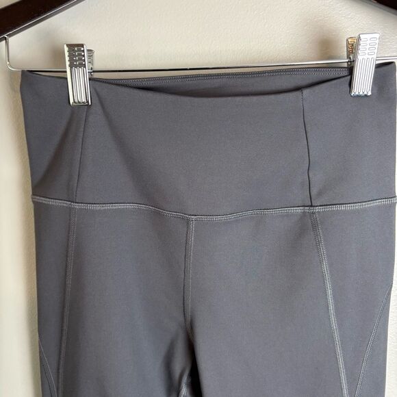 Girlfriend Collective Dark Gray Smoke Colored High Rise Leggings - Picture 3 of 15